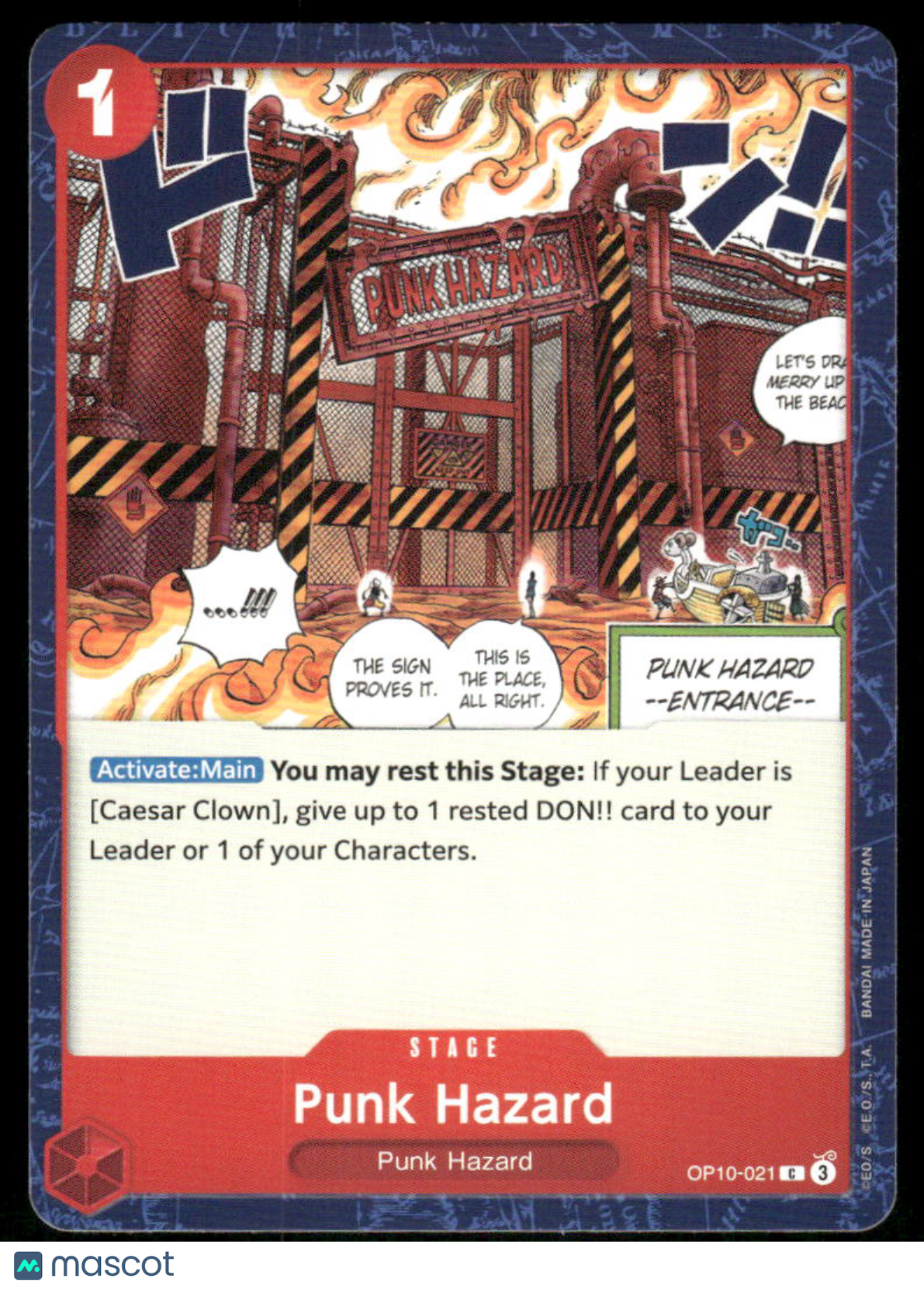 One Piece Card Game Punk Hazard #OP01-021 One Piece Royal Blood