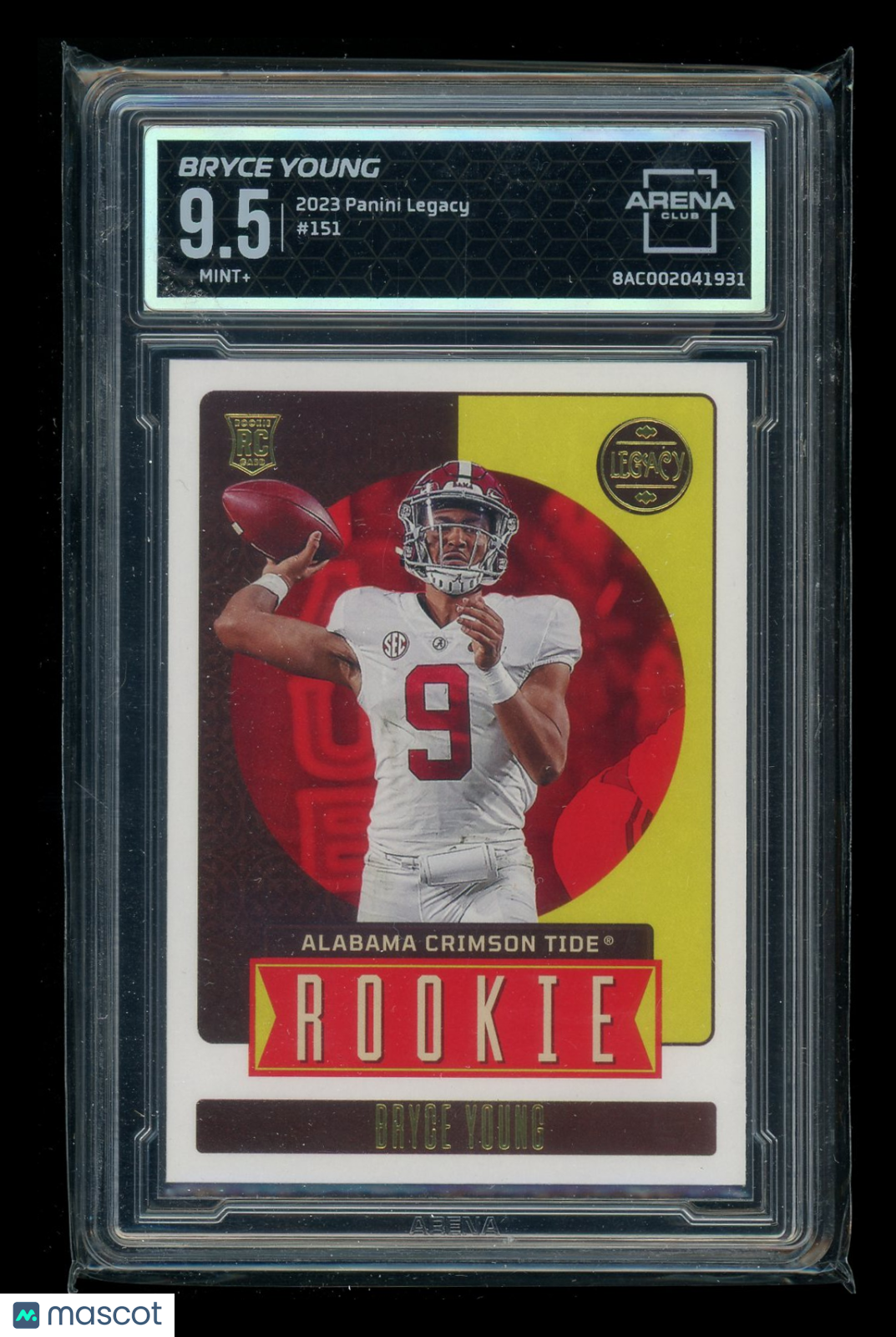 2023 Panini Legacy Bryce Young #151 Football Arena Club 9.5