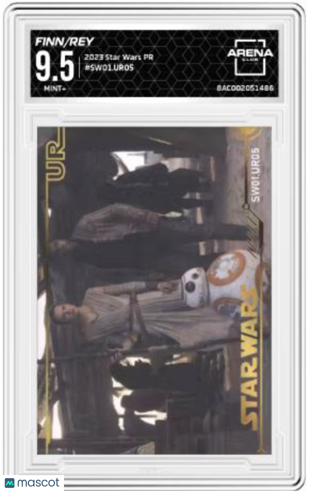 2023 Star Wars PR Rey Finn #SW01.UR05 Arena Club 9.5