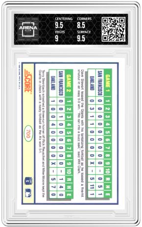 1990 Score Moore Stewart #700 Baseball Arena Club 9