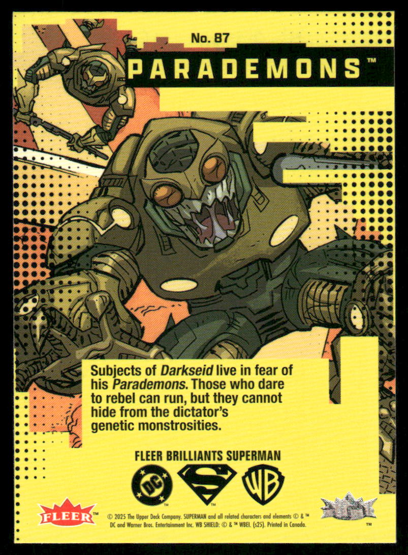 2025 Fleer Brilliants Superman Parademons #B7