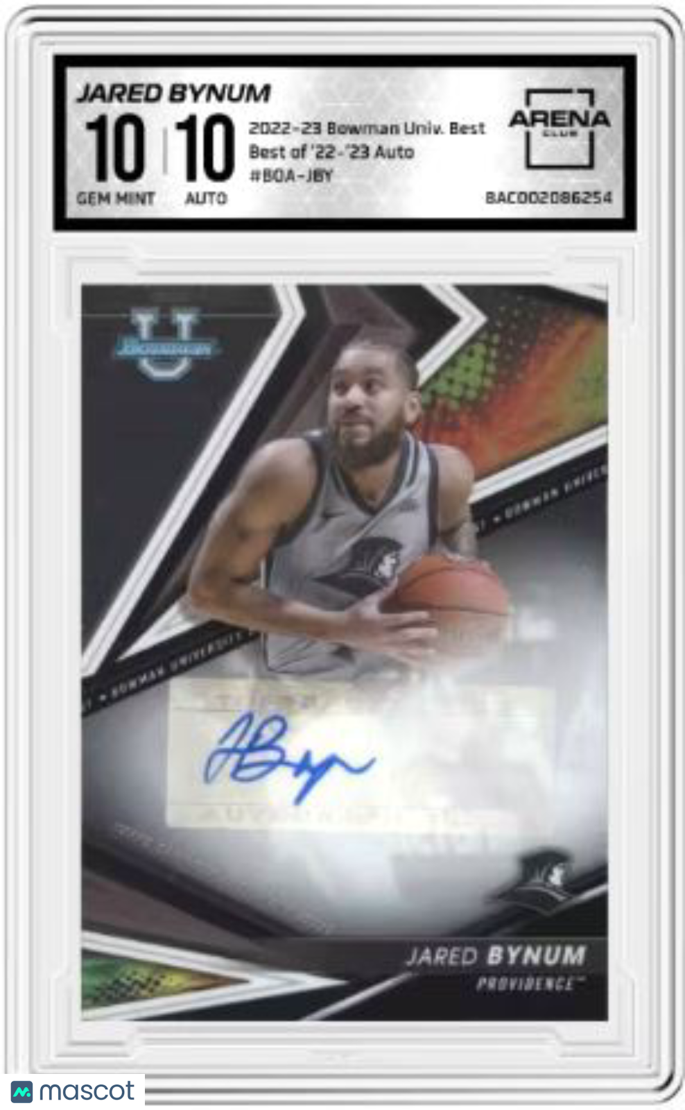 2022-23 Bowman University Best Jared Bynum #BOA-JBY Best of 22-23 Auto AC 10