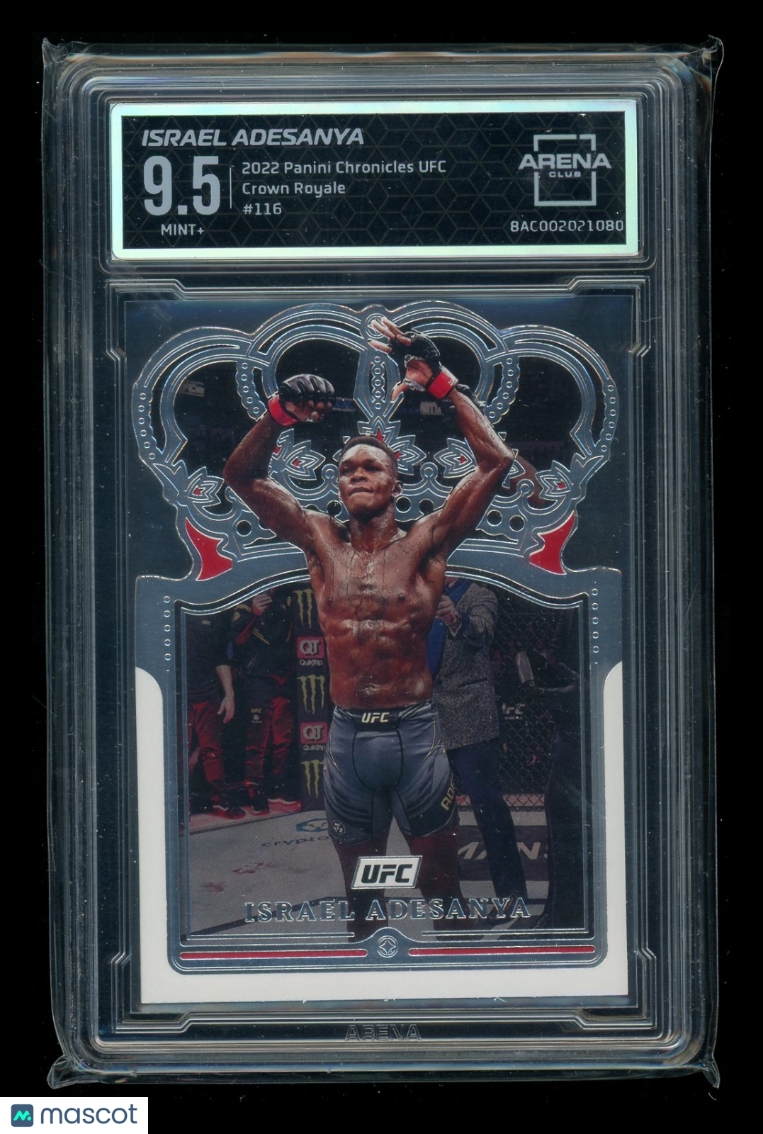 2022 Panini Chronicles UFC Crown Royale Israel Adesanya #116 MMA Arena Club 9.5