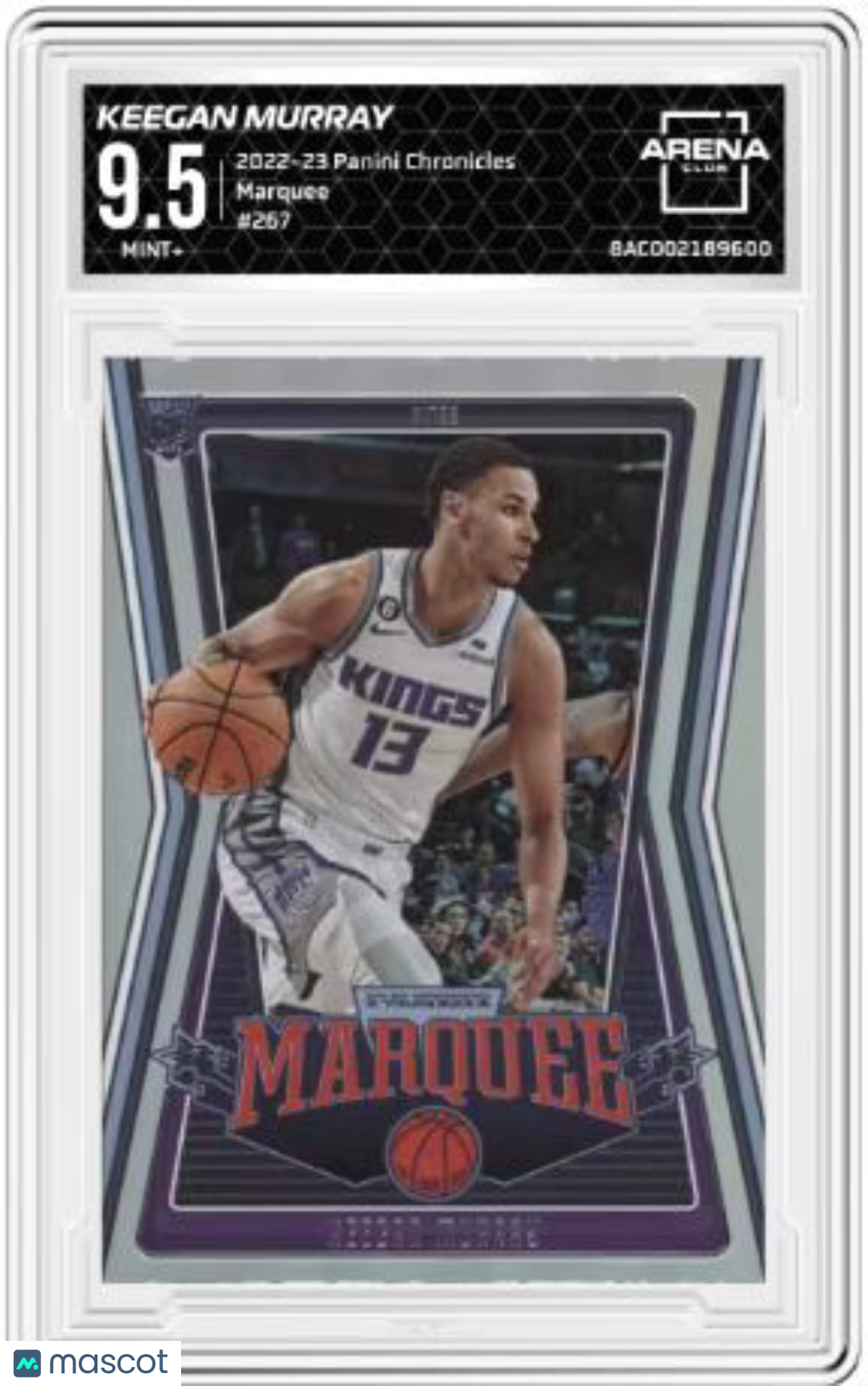 2022-23 Panini Chronicles Keegan Murray #267 Marquee Basketball Arena Club 9.5