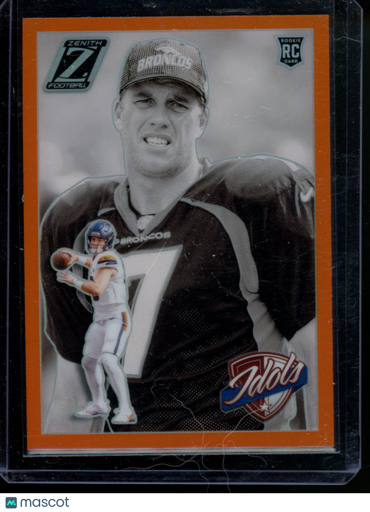 2024 Panini Zenith Bo Nix John Elway #11 Orange RC Football