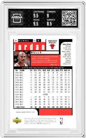 1998-99 Upper Deck UD Choice Preview Michael Jordan #23 Basketball Arena Club 9