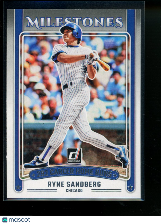2025 Panini Donruss Milestones Ryne Sandberg #17 Baseball