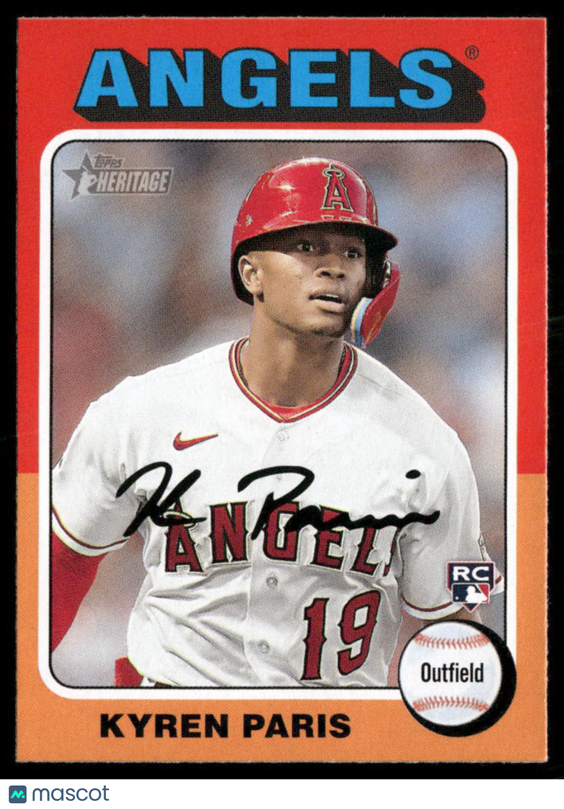 2024 Topps Heritage Kyren Paris #447 RC Baseball