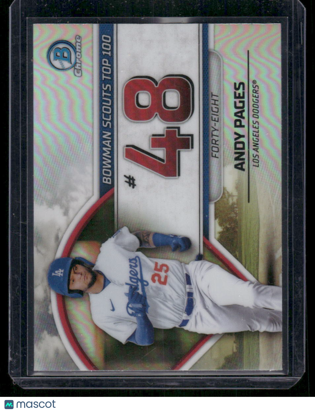 2023 Bowman Chrome Scouts Top 100 Andy Pages #BTP-48 Baseball