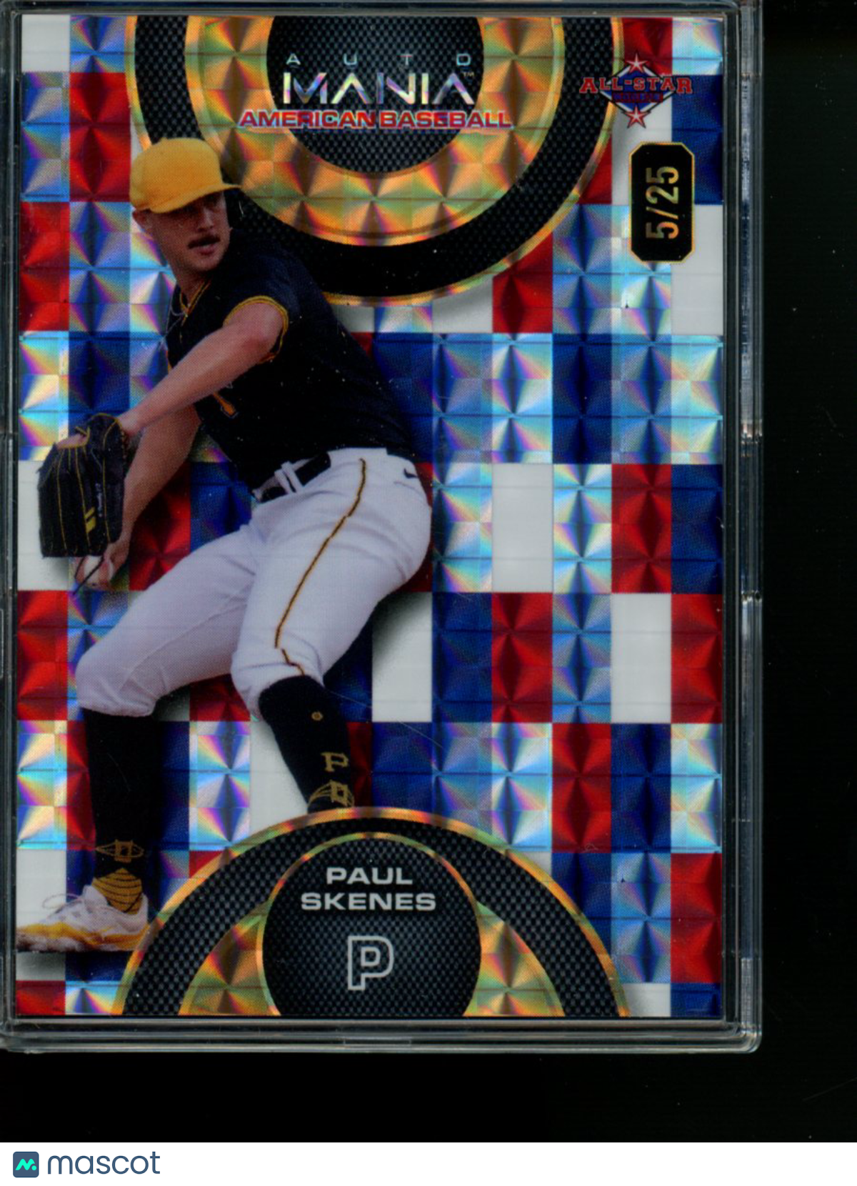 2024 Wild Card Mania American Baseball Paul Skenes #AMAC-PS3 5/25 Baseball