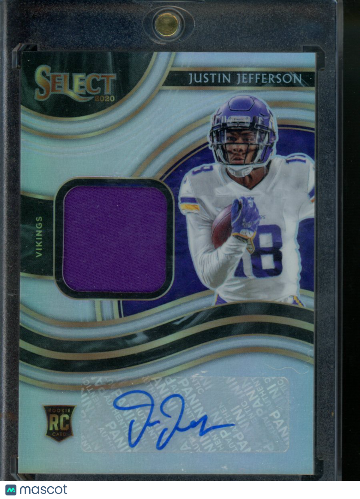 2021 Panini Select Justin Jefferson #RSM-JJE Prizm Patch Auto RC 171/199