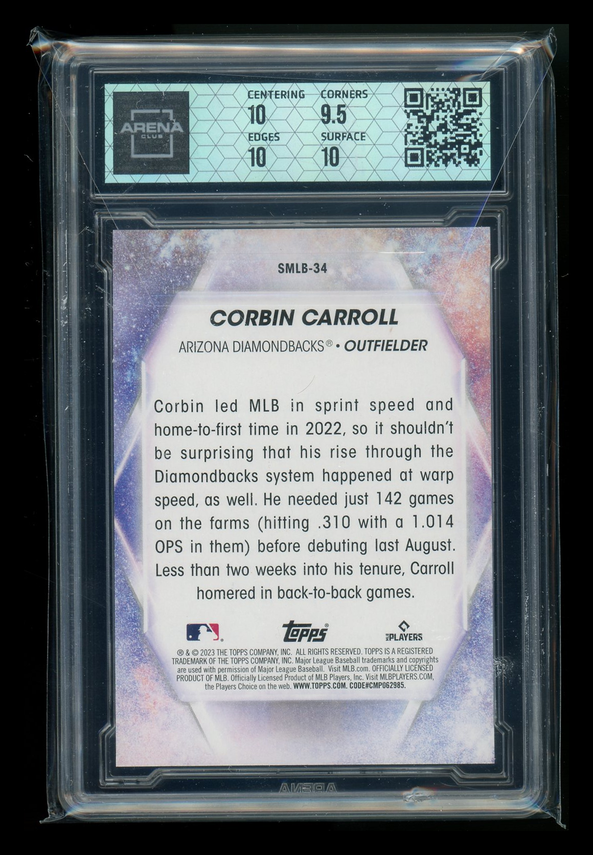 2023 Topps Stars of MLB Corbin Carroll #SMLB-34 RC Baseball Arena Club 10