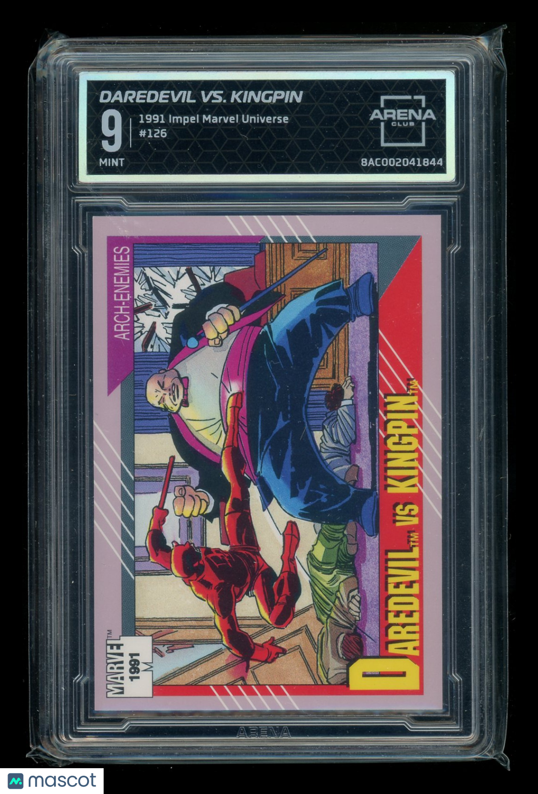1991 Impel Marvel Universe Daredevil Kingpin #126 Arena Club 9