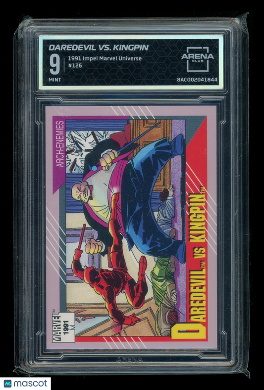 1991 Impel Marvel Universe Daredevil Kingpin #126 Arena Club 9