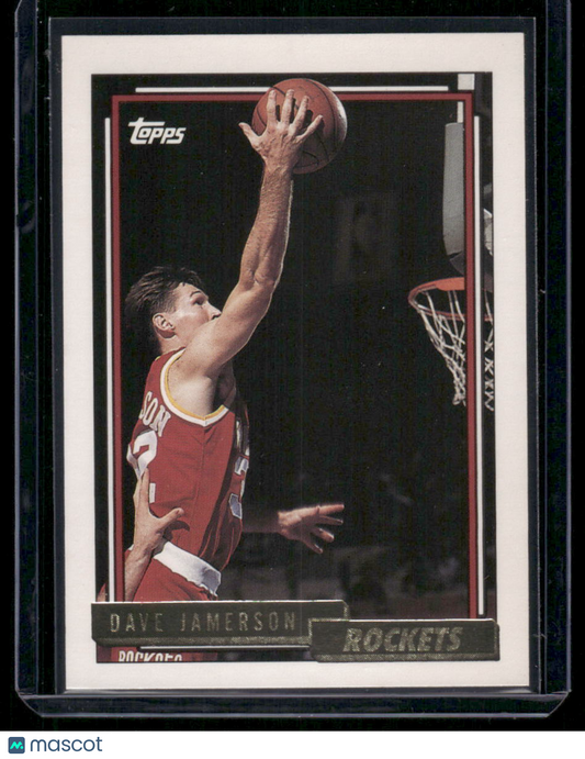 1990 Topps Dave Jamerson #179 Gold Basketball