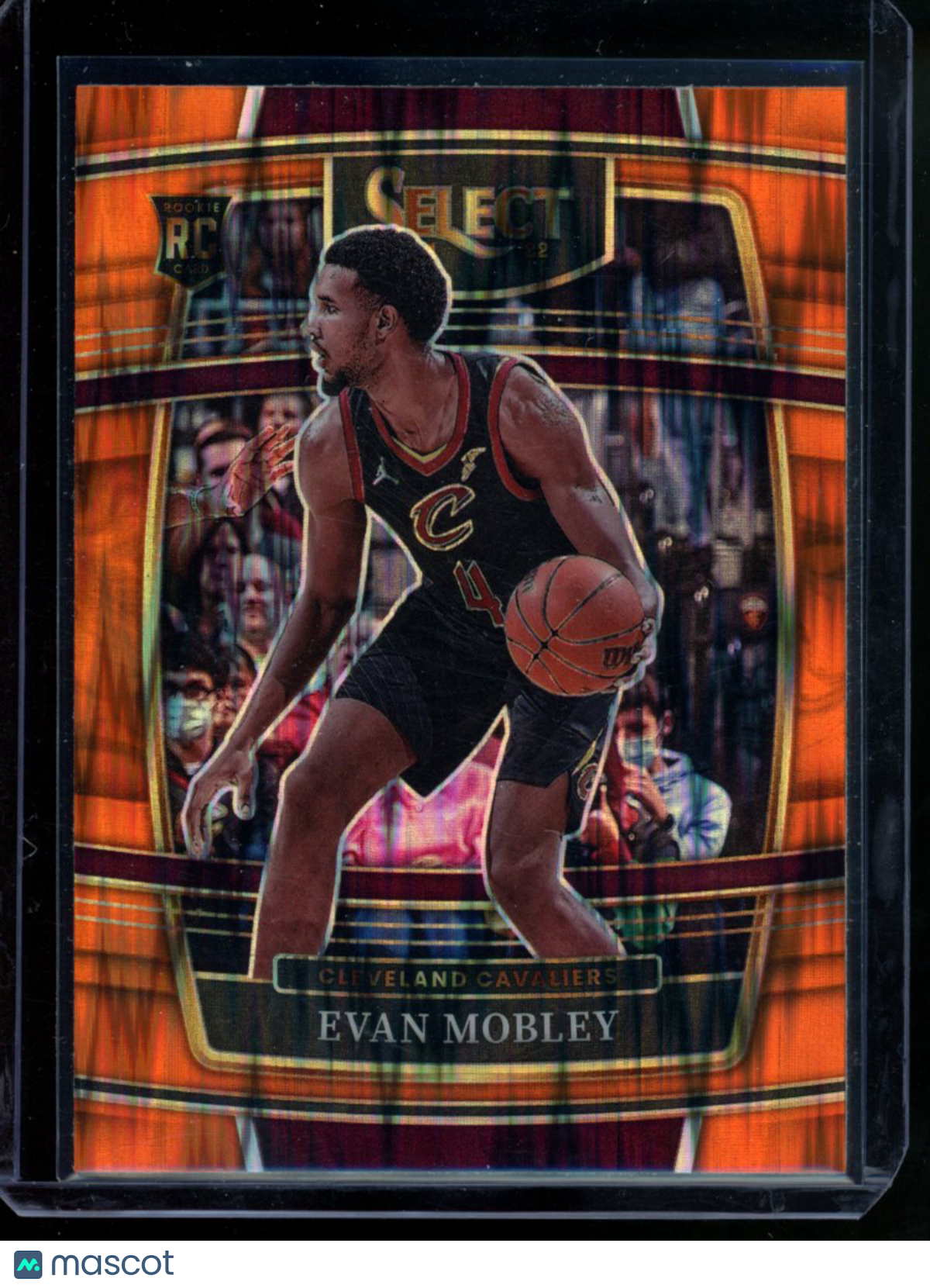 2021-22 Panini Select Evan Mobley #5 Orange Flash Basketball