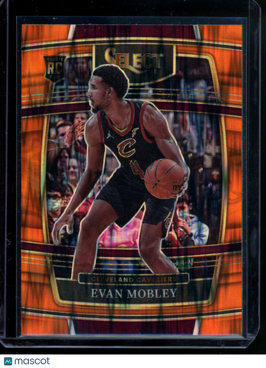 2021-22 Panini Select Evan Mobley #5 Orange Flash Basketball