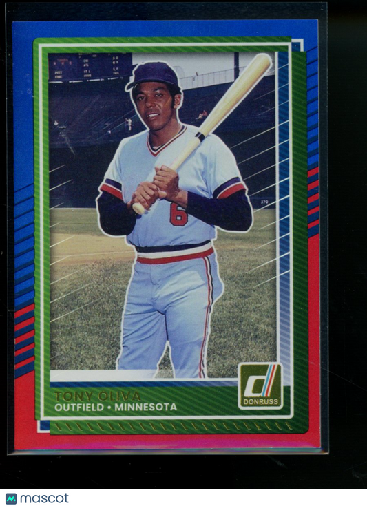 2025 Donruss Tony Oliva #23 Red & Blue Foil Baseball