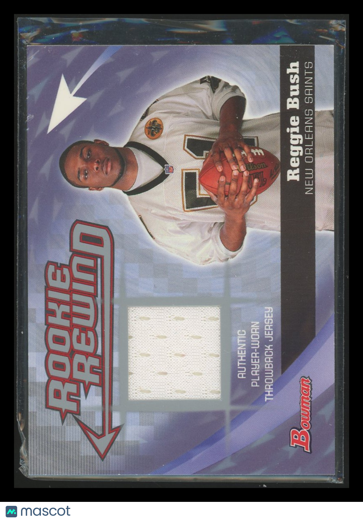 2006 Bowman Rookie Rewind Reggie Bush #BRR-RB Player-worn Throwback Jersey