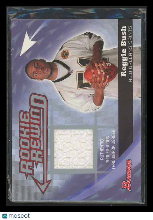 2006 Bowman Rookie Rewind Reggie Bush #BRR-RB Player-worn Throwback Jersey