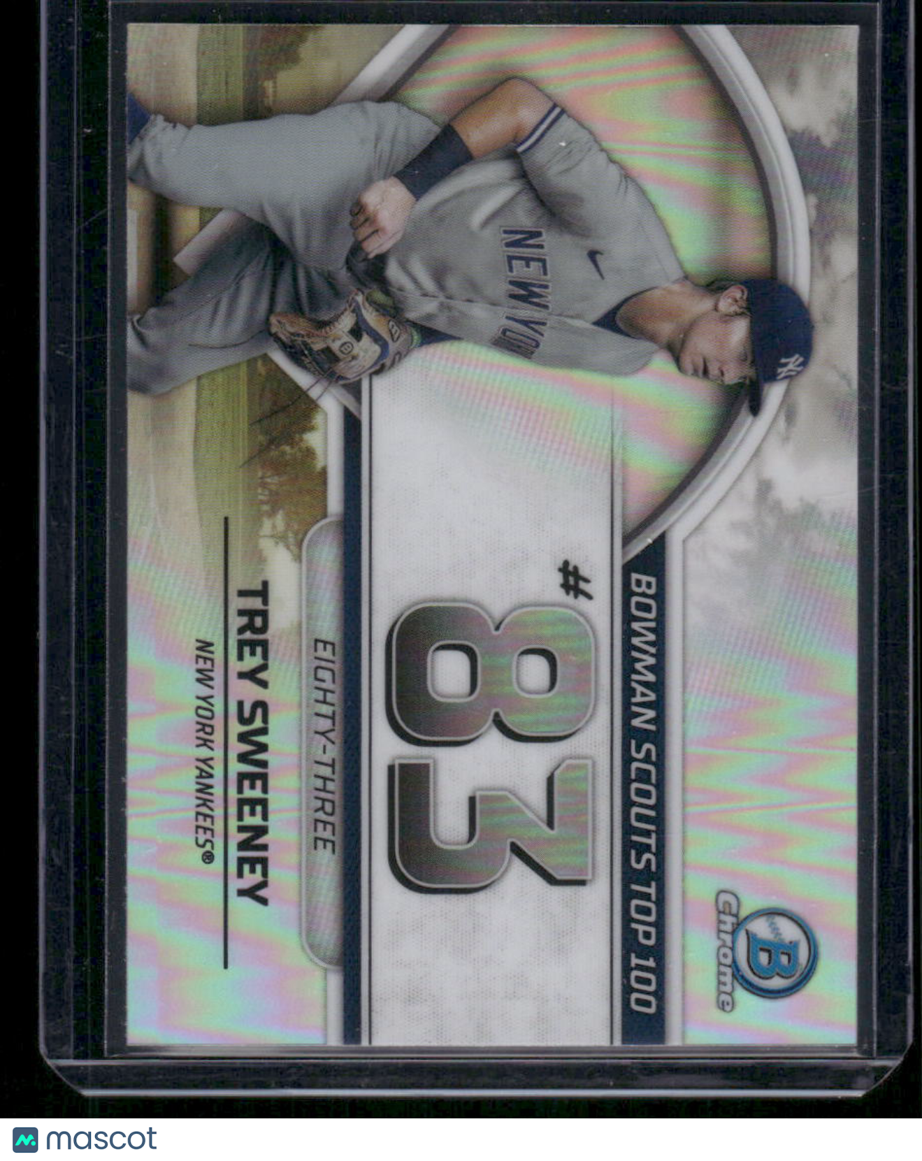 2023 Bowman Chrome Scouts Top 100 Trey Sweeney #BTP-83 Baseball