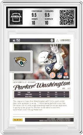 2023 Panini Luminance Parker Washington #150 Football Arena Club 10