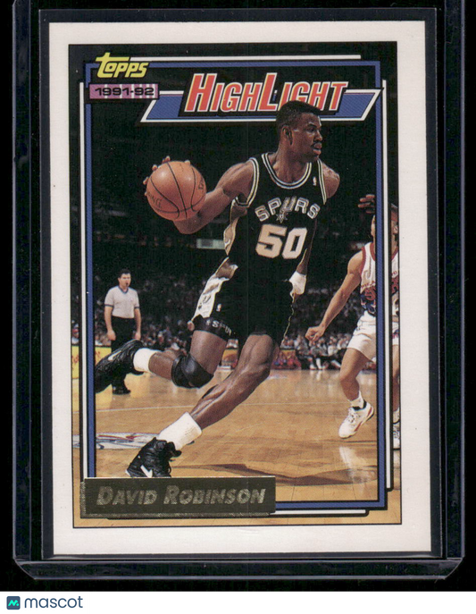1991-92 Topps Highlight David Robinson #4 Basketball