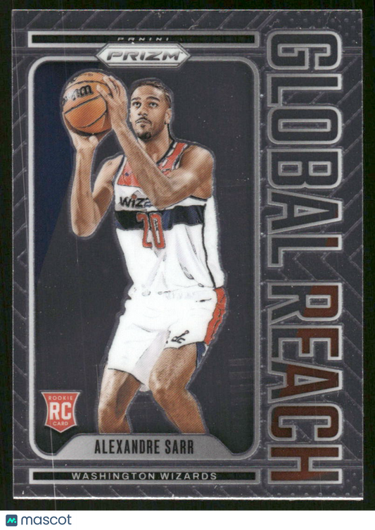 2024-25 Panini Prizm Global Reach Alexandre Sarr #10 RC Basketball