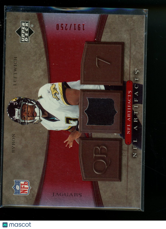 2007 Upper Deck NFL Artifacts Byron Leftwich #M3RMK 191/250 Jersey Patch