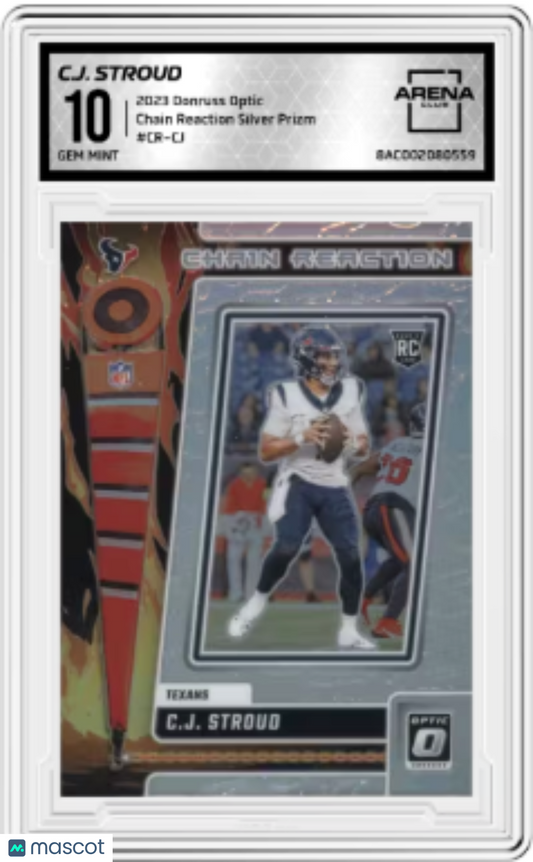 2003 Panini Donruss Optic Chain Reaction Silver Prizm C.J. Stroud CR-CJ RC AC 10