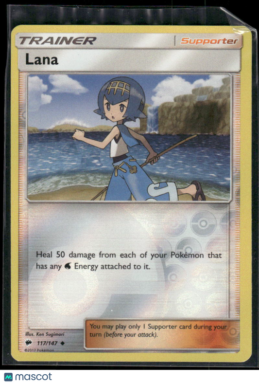Lana #117/147 2018 Pokemon Sun & Moon Burning Shadows