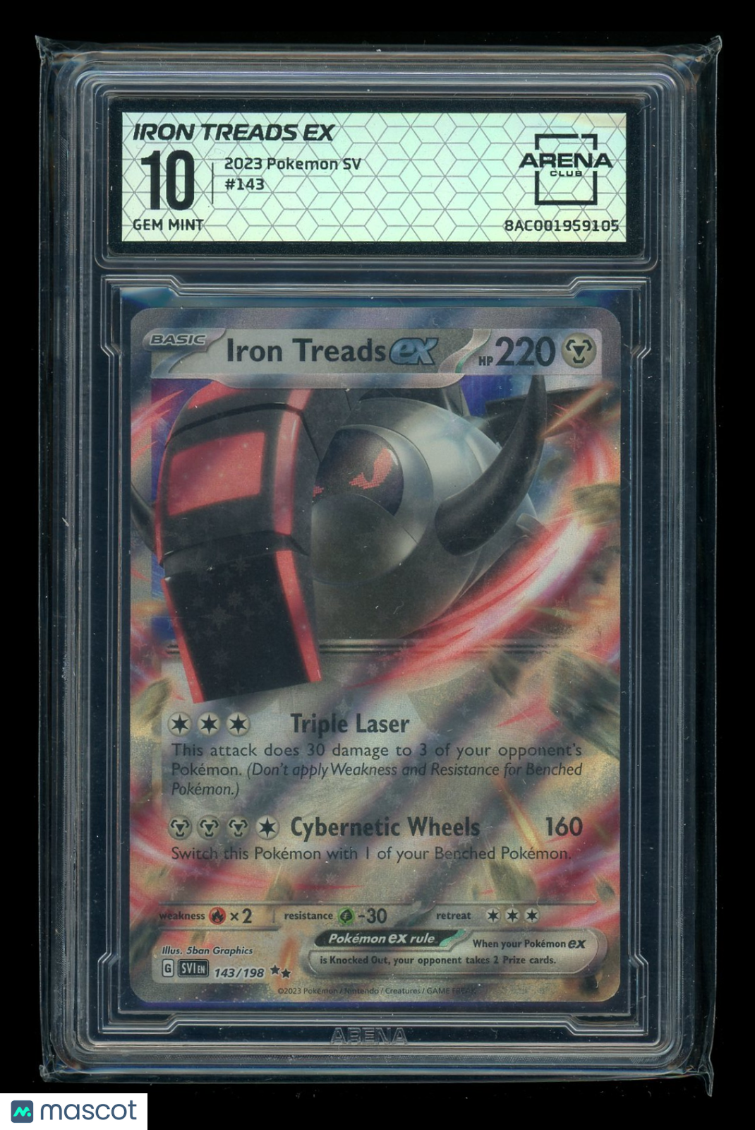 Iron Treads EX #143/198 Arena Club 10 2023 Pokemon SV