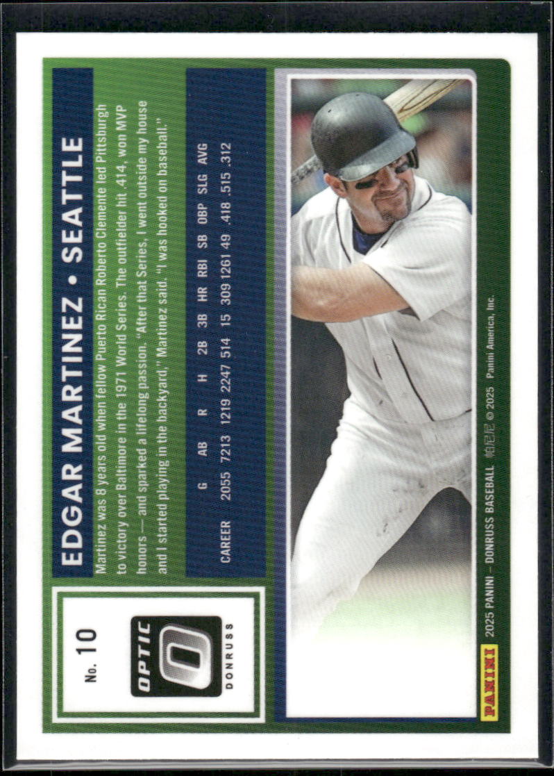 2025 Donruss Edgar Martinez #10 Optic Baseball