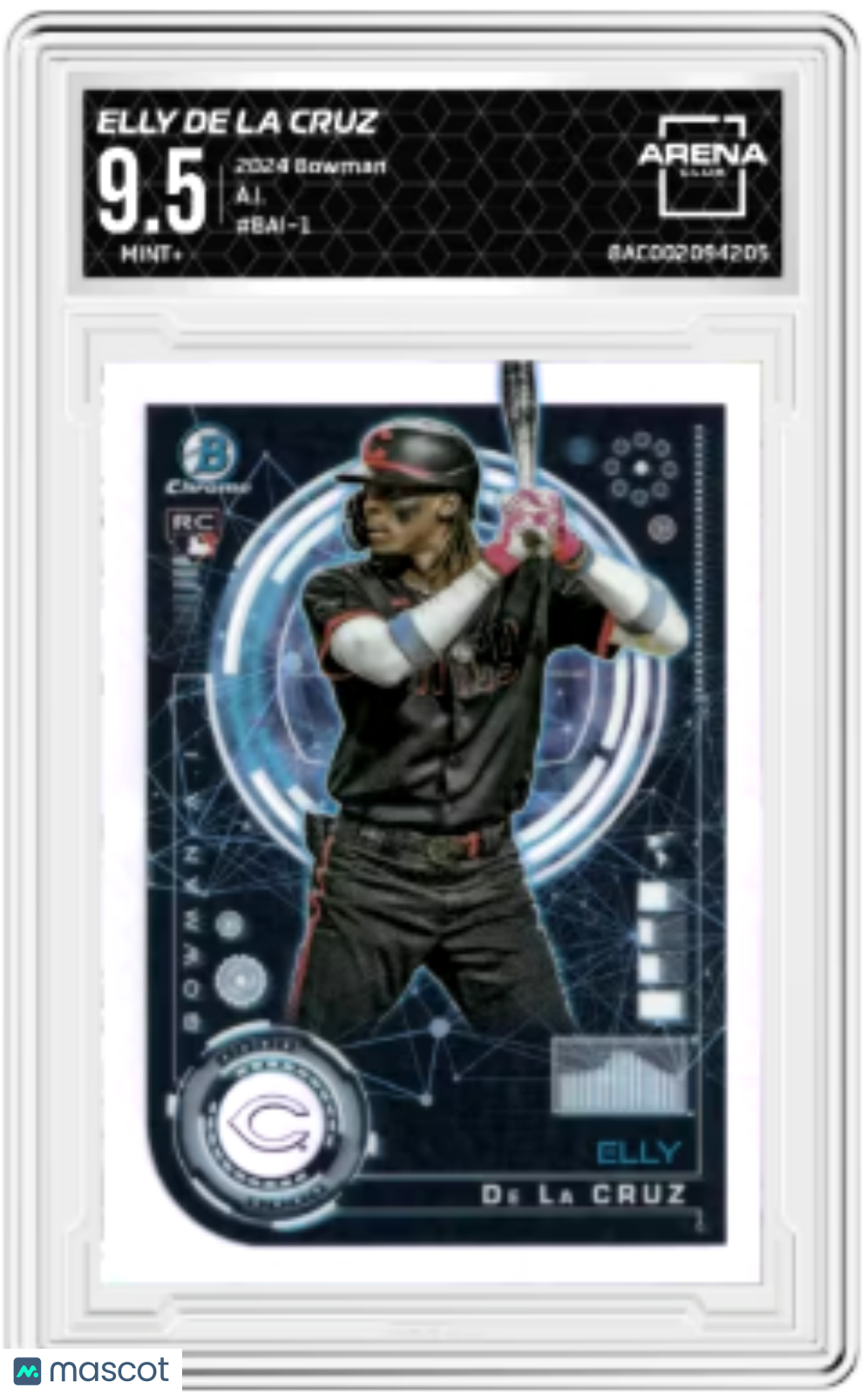 2023 Bowman AI Elly De La Cruz #BAI-1 RC Baseball Arena Club 9.5