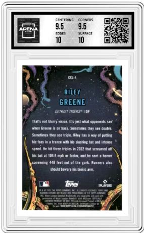 2023 Bowman Chrome It Came to the League Riley Greene #CFL-4 RC Arena Club 10