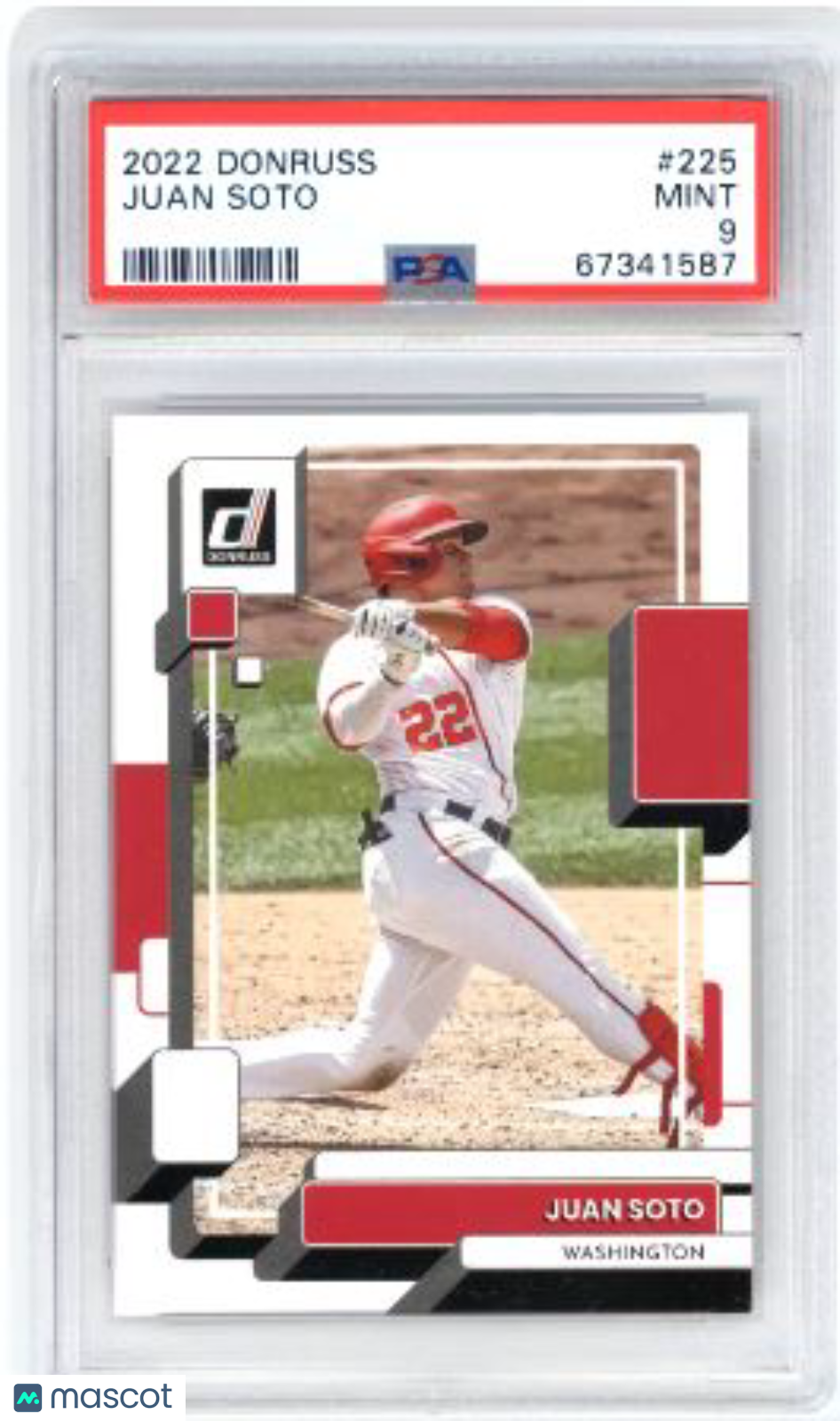 2022 Panini Donruss Juan Soto #225 Baseball PSA 9