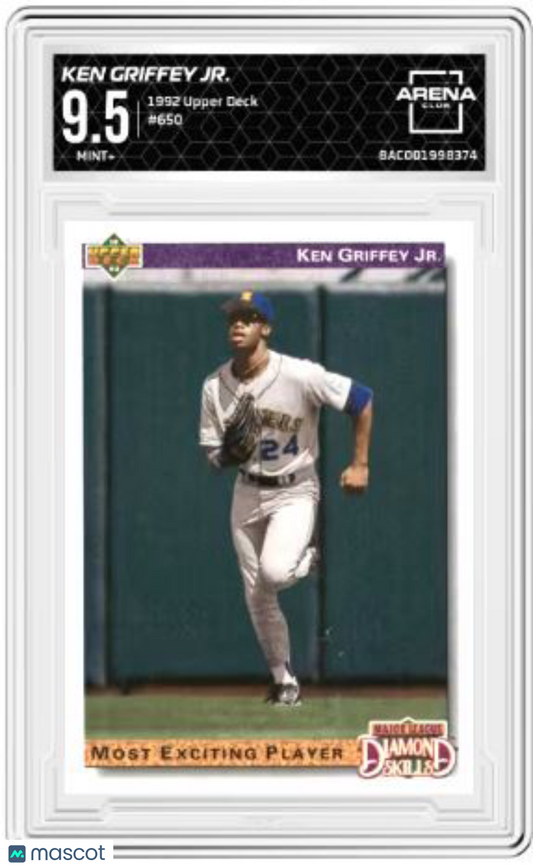 1992 Upper Deck Ken Griffey Jr #650 Baseball Arena Club 9.5