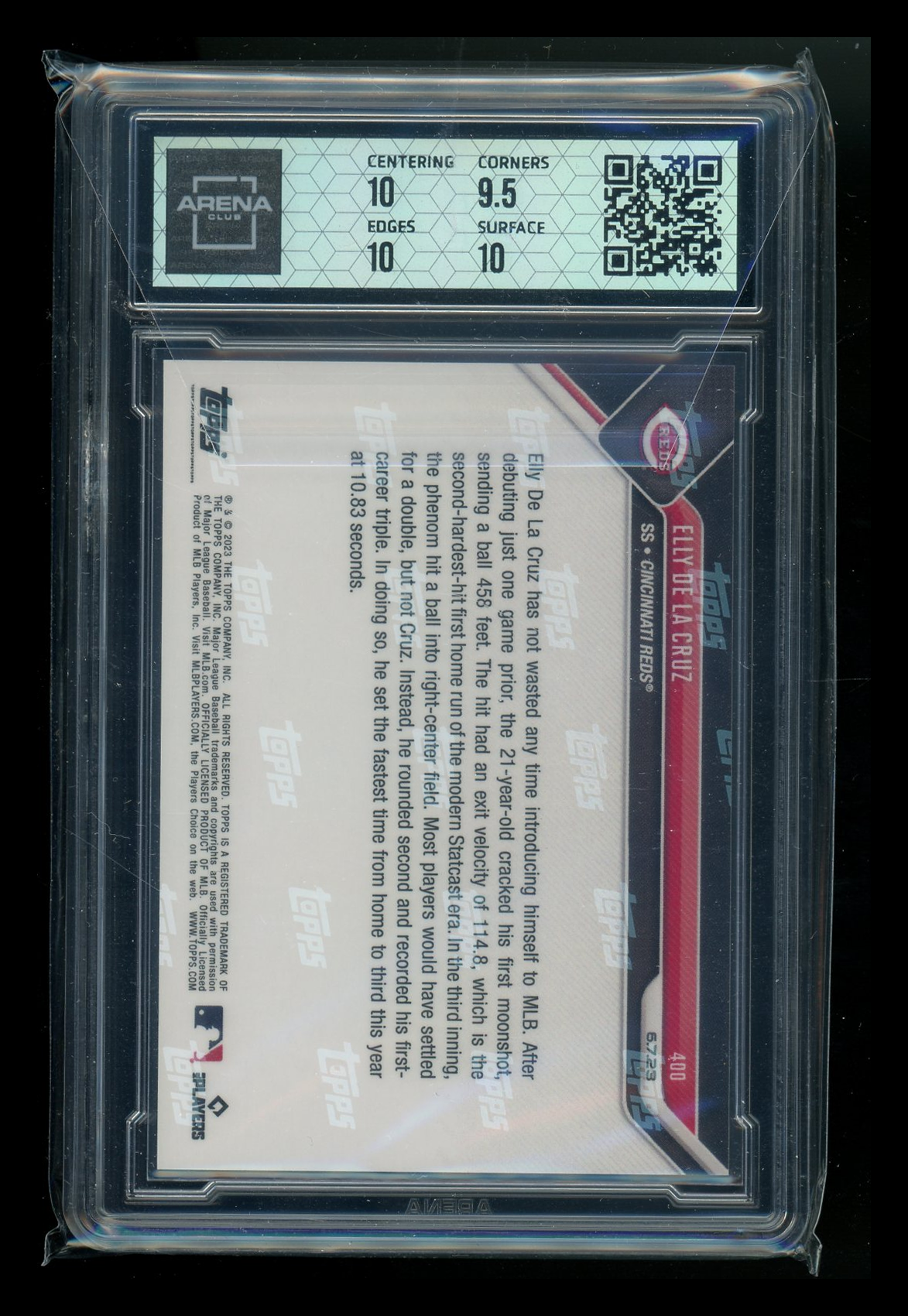 2023 Topps Now Elly De La Cruz #400 Call-Up Baseball Arena Club 10