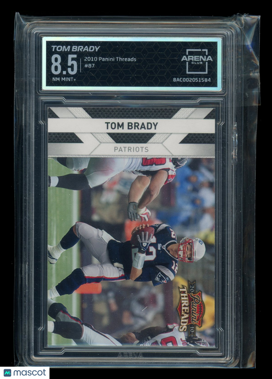 2010 Panini Threads Tom Brady #87 Football Arena Club 8.5