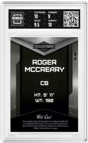 2022 Wild Card Alumination Roger McCreary #AB-76 Auto Rainbow Pink Board 17/25