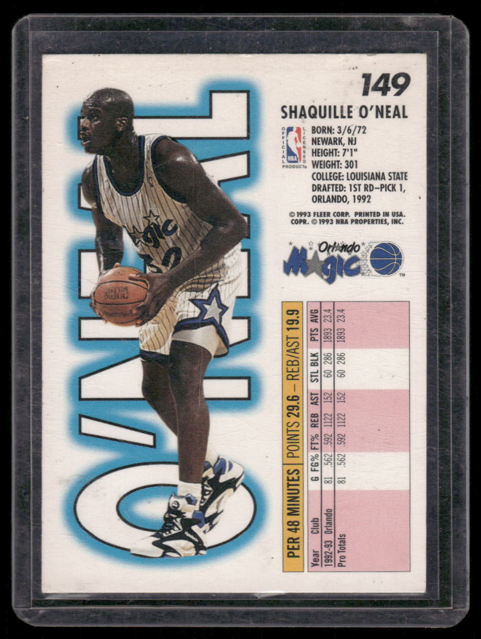 1993-94 Fleer Shaquille O'Neal #149 Basketball