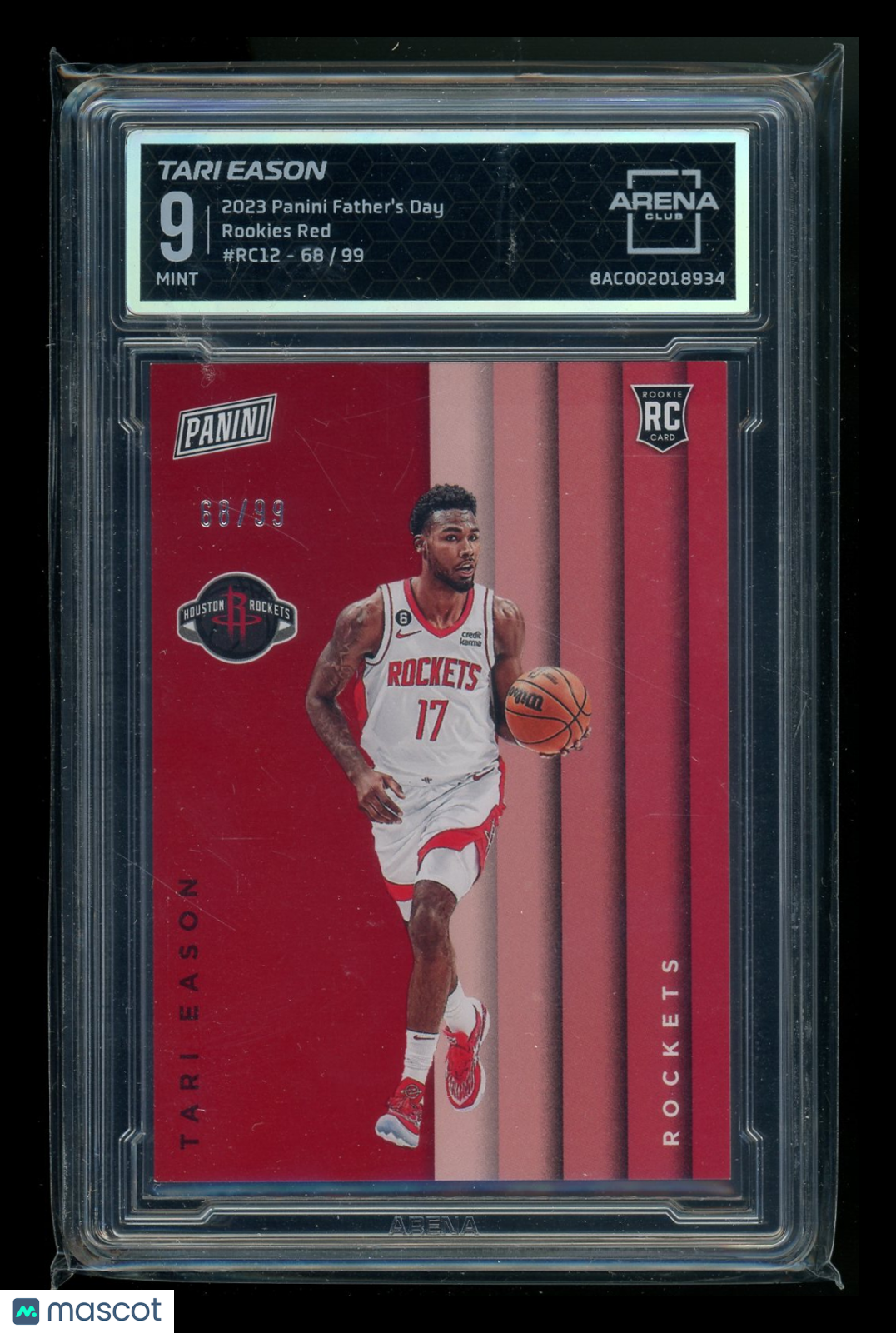 2023 Panini Father's Day Rookies Red Tari Eason #RC12 68/99 RC Arena Club 9