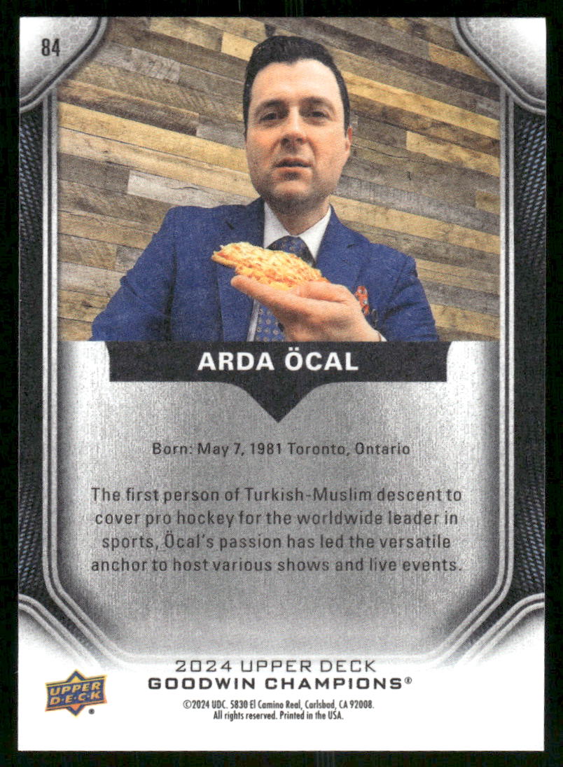 2024 Upper Deck Goodwin Champions Arda Ocal #84 Media