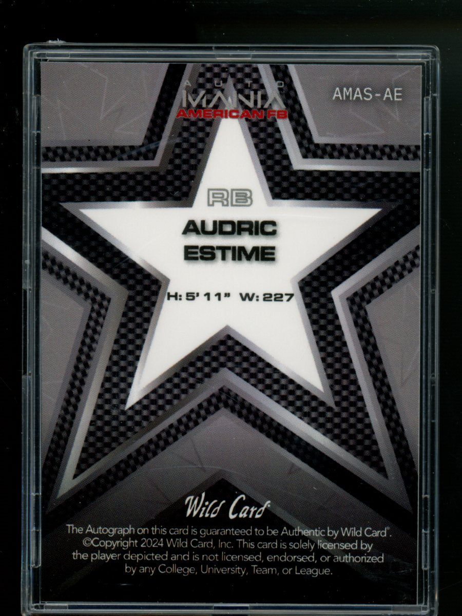 2024 Wild Card Mania American FB Audric Estime #AMAS-AE Autograph 2/5 Football