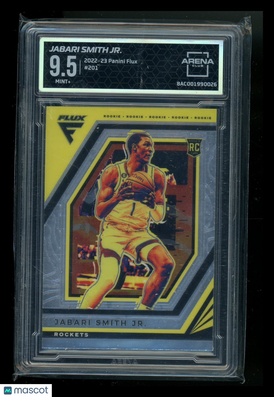 2022-23 Panini Flux Jabari Smith Jr. #201 RC Basketball Arena Club 9.5