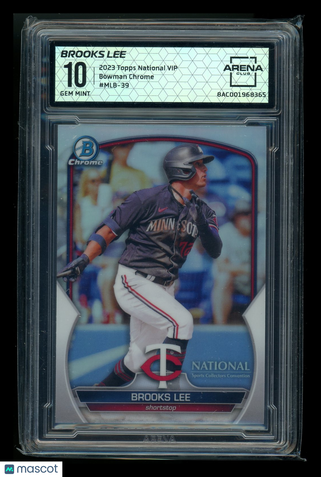 2023 Topps Bowman Chrome National VIP Brooks Lee #MLB-39 Baseball Arena Club 10