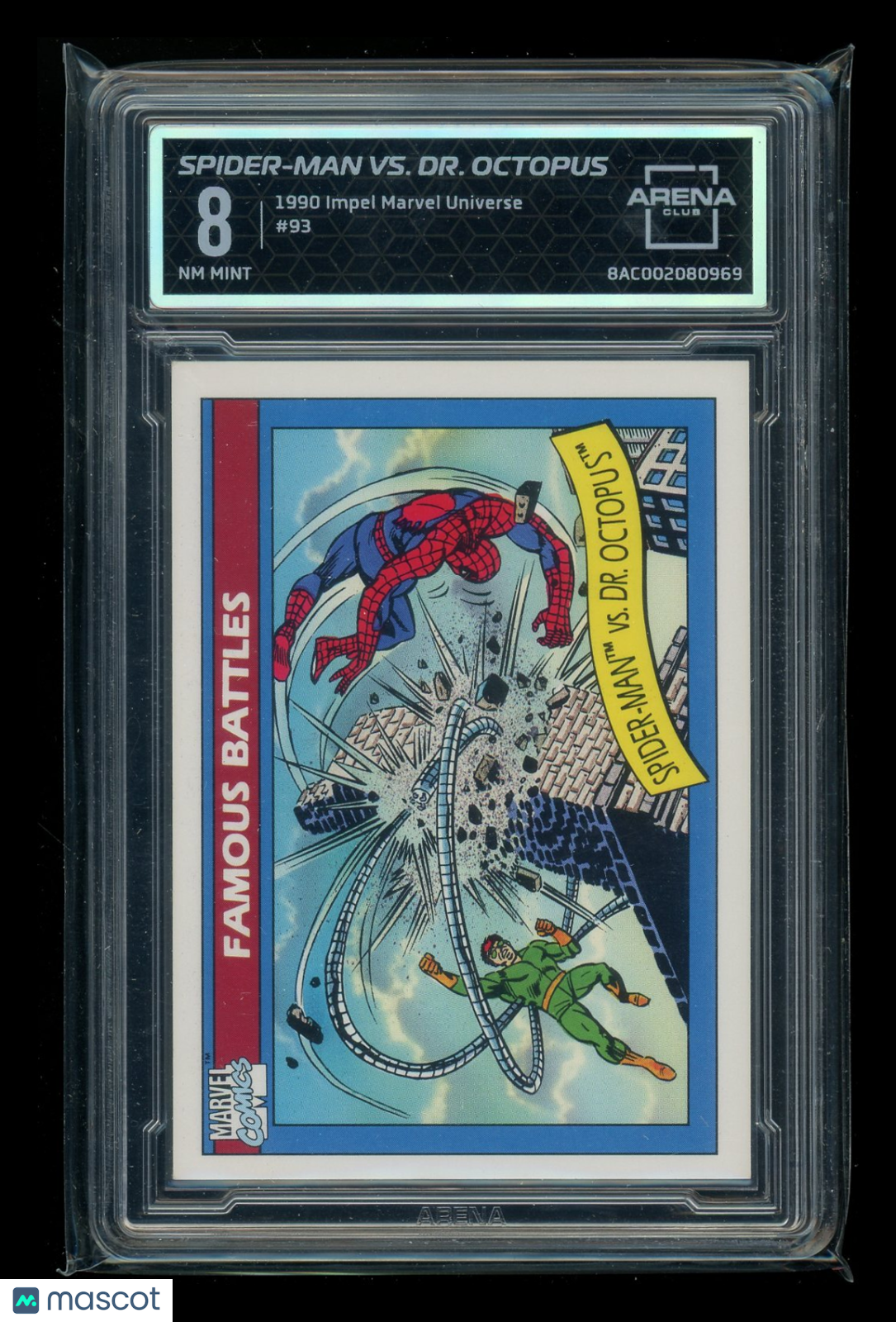 1990 Impel Marvel Universe Dr. Octopus Spider-Man #93 Arena Club 8