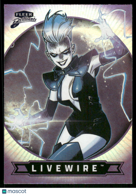 2025 Fleer Brilliants Superman Livewire Purple #78