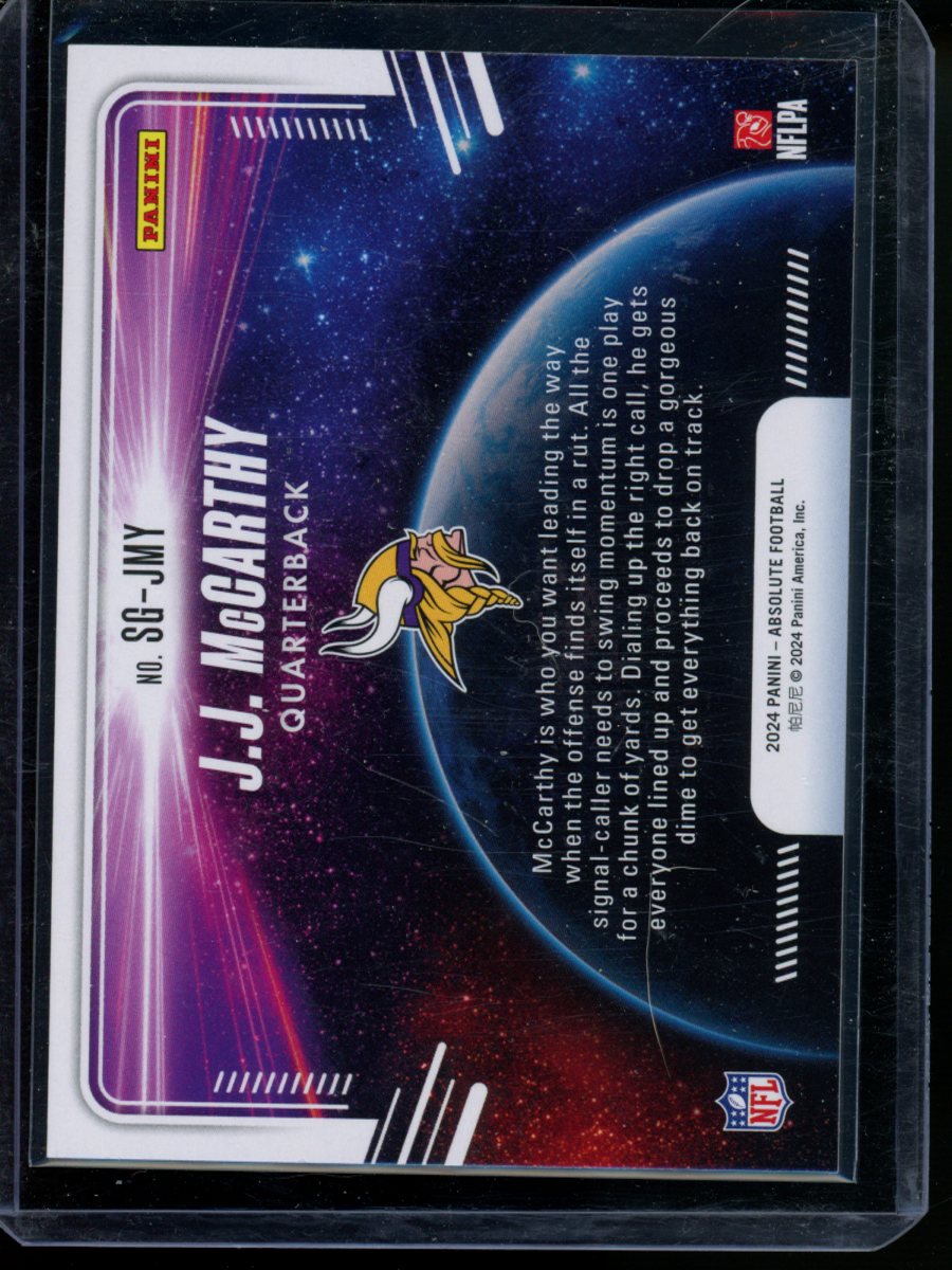 2024 Panini Absolute Football Star Gazing J.J. McCarthy #SG-JJM RC Football