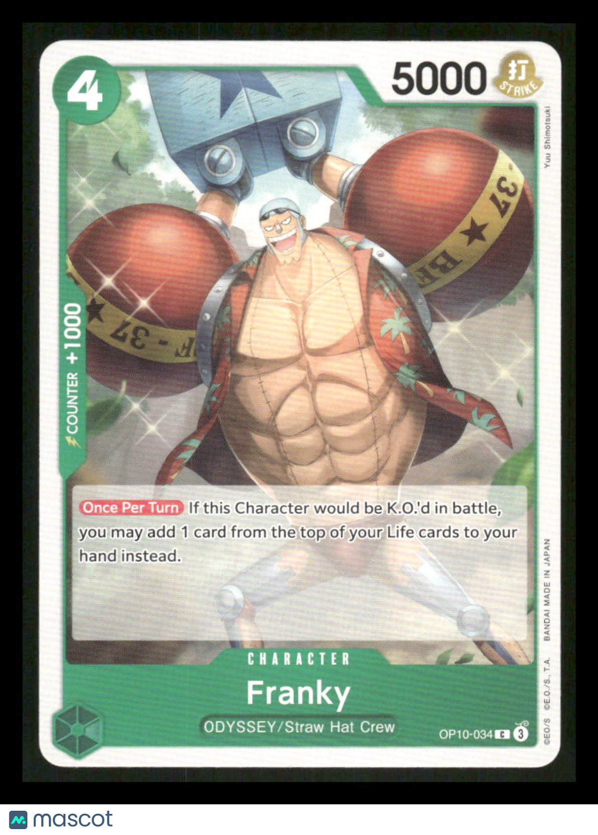 One Piece Card Game Franky #OP10-034 One Piece Royal Blood